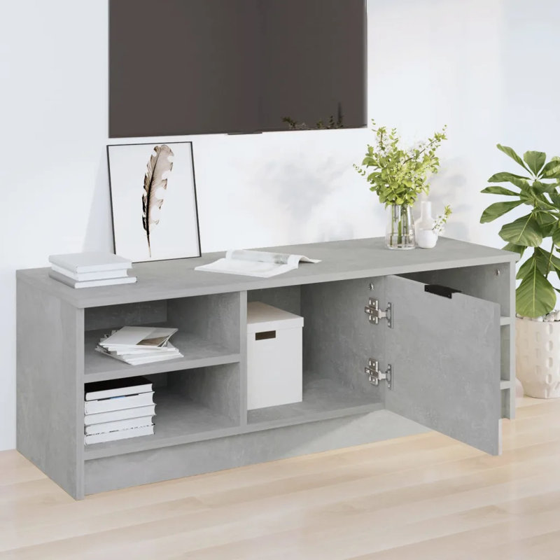 Joshitha TV Cabinet Engineered Wood, Concrete Grey