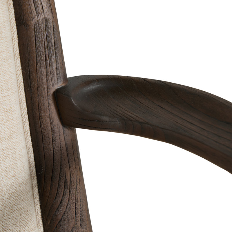 Highland Oak High Back Dining Arm Chair, Dusk