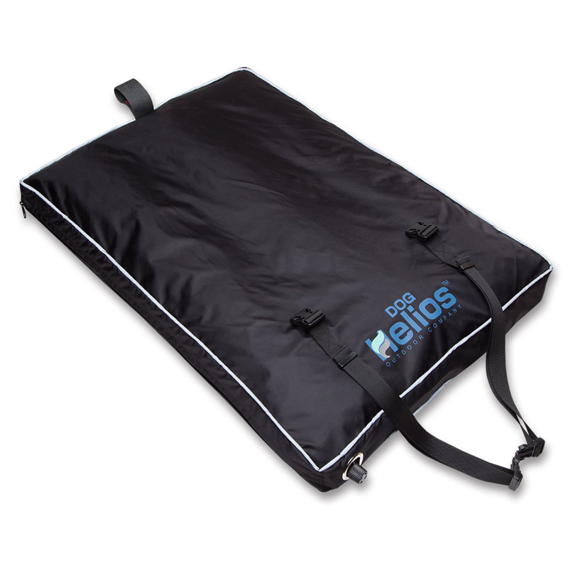 Tapis de lit imperméable pour chien Dog Helios, Petit (l 25,19 po x P 18,89 po x H 2,36 po), Noir