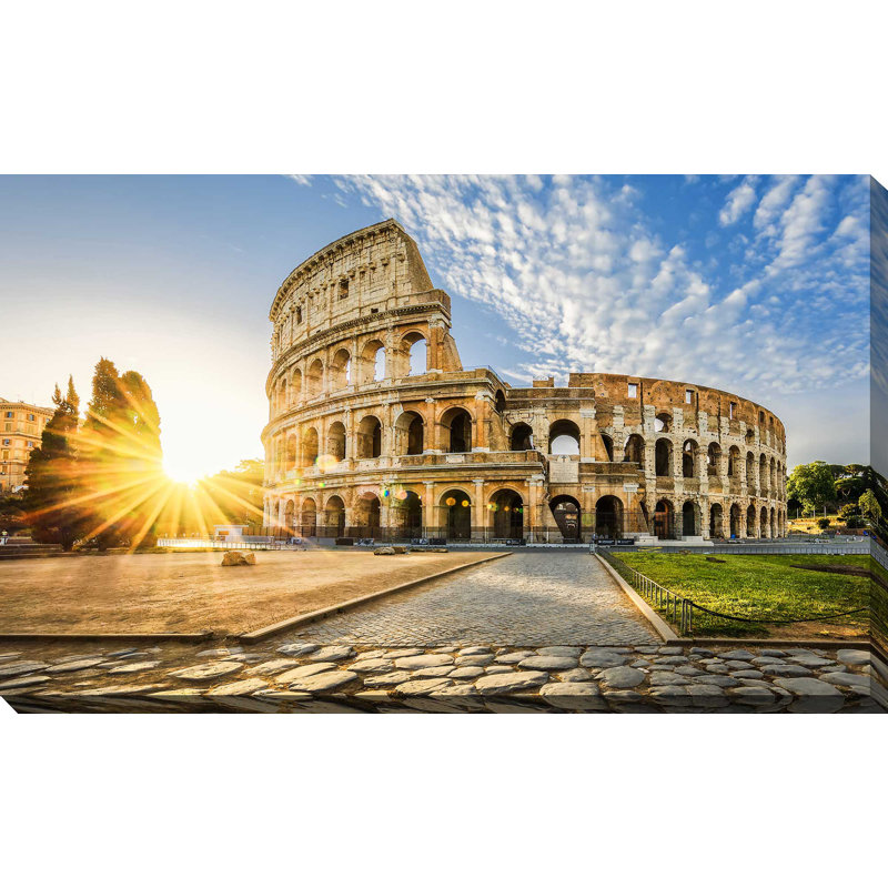 « colosseum, rome », reproduction de photo sur toile, H 18 po x l 30 po x P 1 po