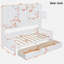 Lit de jour en bois tout-en-un Bellinger avec 2 tiroirs, armoires et tablettes-856040726-856040727