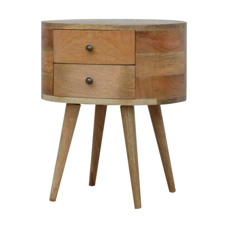 Craigarogan 45cm W Solid Wood Bedside Table