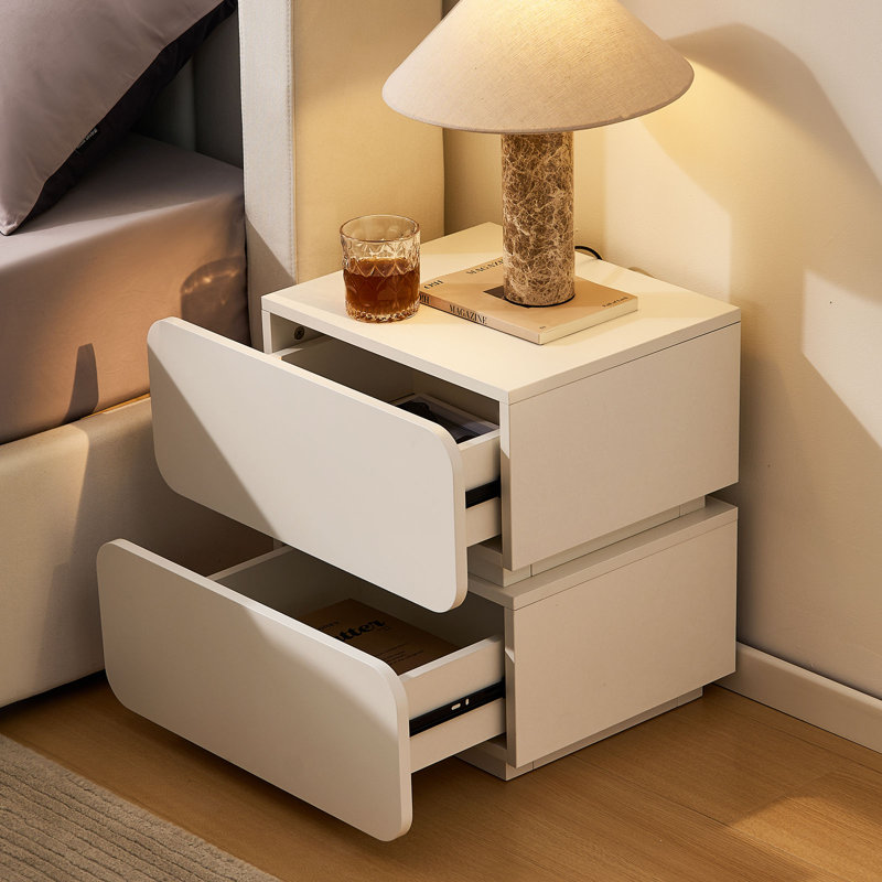 40cm W Manufactured Wood Bedside Table