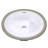 Glazed Bottom Small Undermount Ceramic Sink