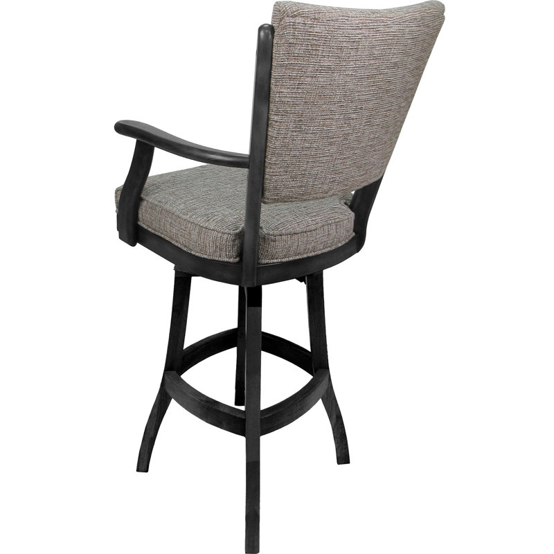 Tabouret de comptoir pivotant en bois Havertown, Gris , Bar Stool (30" Seat Height)