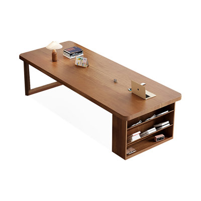 Walnut Rectangular Solid Wood Executive desk