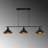 Wayfar Industrial 3-Light Kitchen Island Linear Pendant