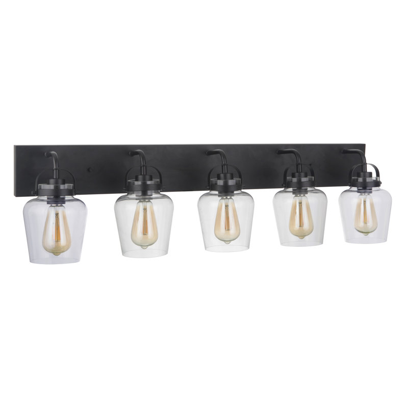 Éclairage pour salle de bain 5 lumières Trystan, Dos plat