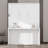 Queen Wood Murphy Bed with Desk, LED Lighting and Charging Station-343533913