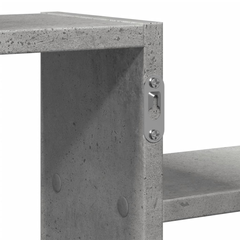 Rhien Floating Shelf, 49cm H x 104cm W x 15cm, Concrete Grey