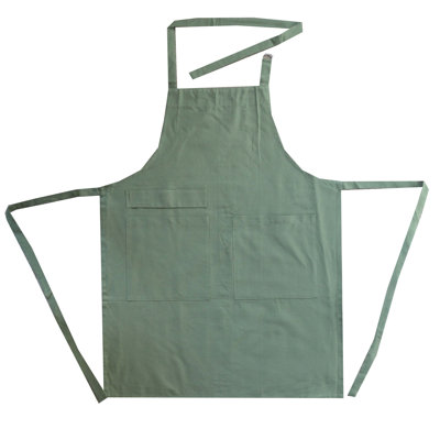 Solid Colour Cotton Bib Apron