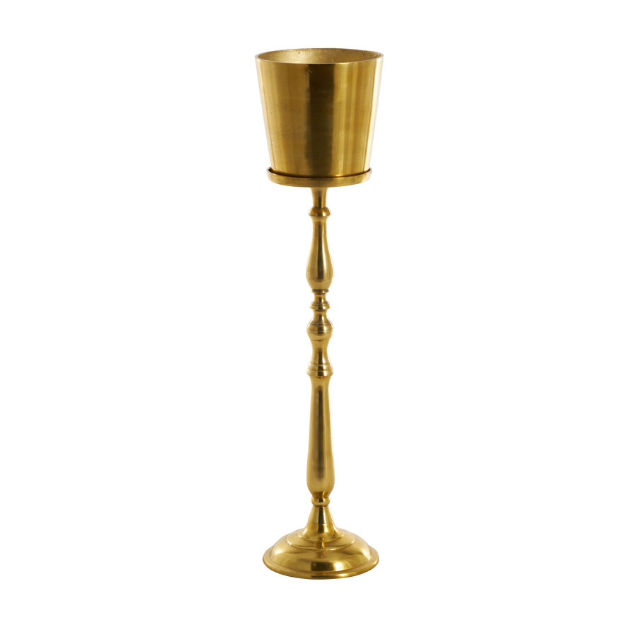 Aluminum Metal Tall Floor Champagne 2 Bottle Ice Bucket