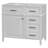 36-Inch Bathroom Vanity With Ceramic Sink Top, Solid Wood Frame And MDF Cabinet, Flip Drawer Design With Adjustable Shelf And Metal Handles, Freestanding Bathroom Storage Cabinet (Faucet Not Included)-1271729470