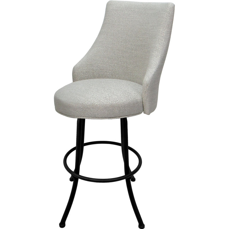 Tabouret de bar pivotant en métal ou très grand tabouret, Noir, Tabouret de bar (siège d’une hauteur de 30 po)