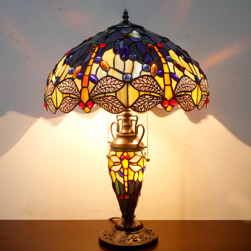 Lampe Tiffany Alfie-Lee Coffee, H 24 po x l 16 po x P 16 po