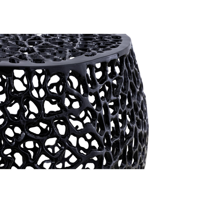 Table d'appoint en aluminium noir: rehaussez le style de votre décor contemporain, Noir