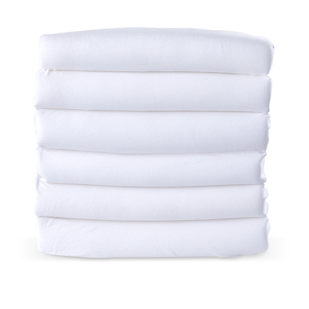 SafeFit™ Elastic Compact Fitted Crib Sheets (Set of 6) Foundations 