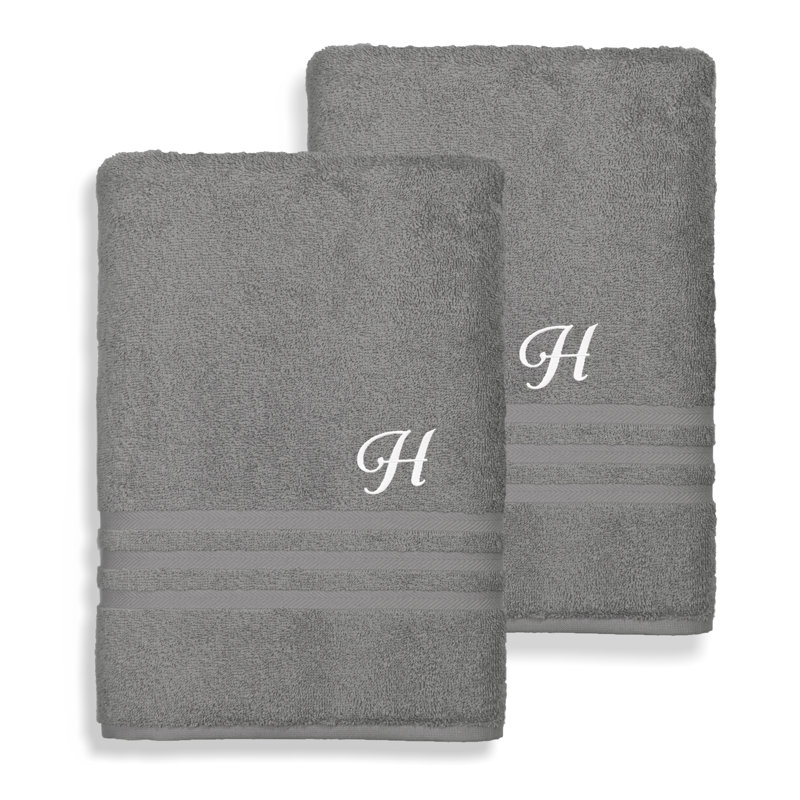 Denzi Bath Towel, M, Dark Grey