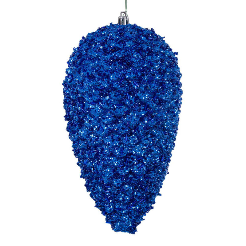 Pomme de pin 10 po Vickerman., Bleu