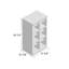 Ã‰tagÃ¨re modulaire de 54,3 cm de largeur avec 12 tablettes-39853682