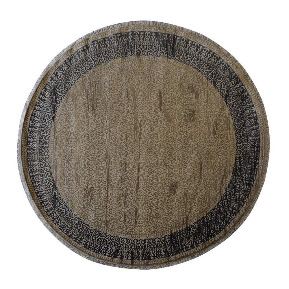 Hand-Knotted Premium Quality Oriental Brown/Gray Color, Wool Area Rugs Kika Home Collections Rug 