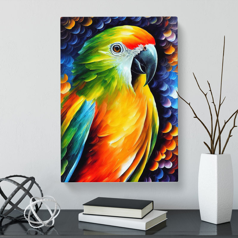Parroted Vol.2 - Wrapped Canvas, 50cm H x 35cm W x 3cm D
