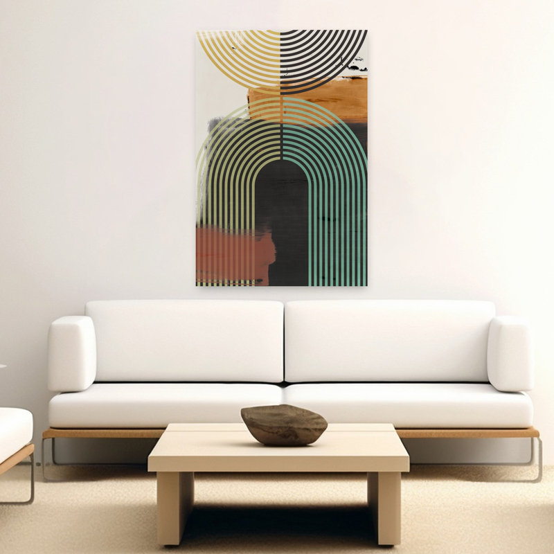 «Bolded I», art abstrait abstrait et audacieux, H 60 po x l 40 po