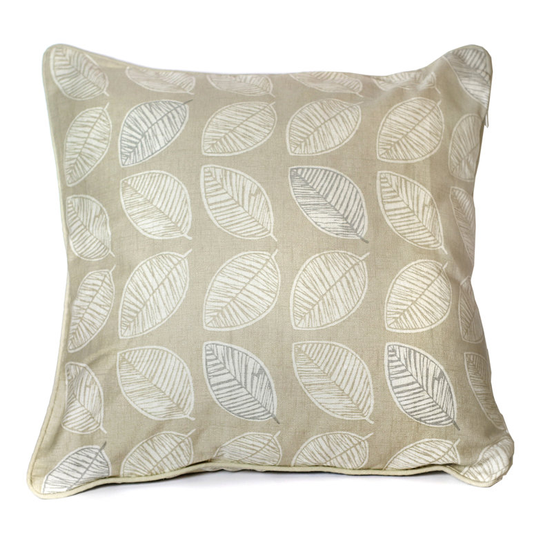 Delft Floral Square Cushion Cover, Beige