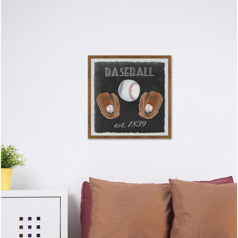 «Maplewood Baseball», reproduction sur papier, H 12 po x l 12 po x P 1,5 po
