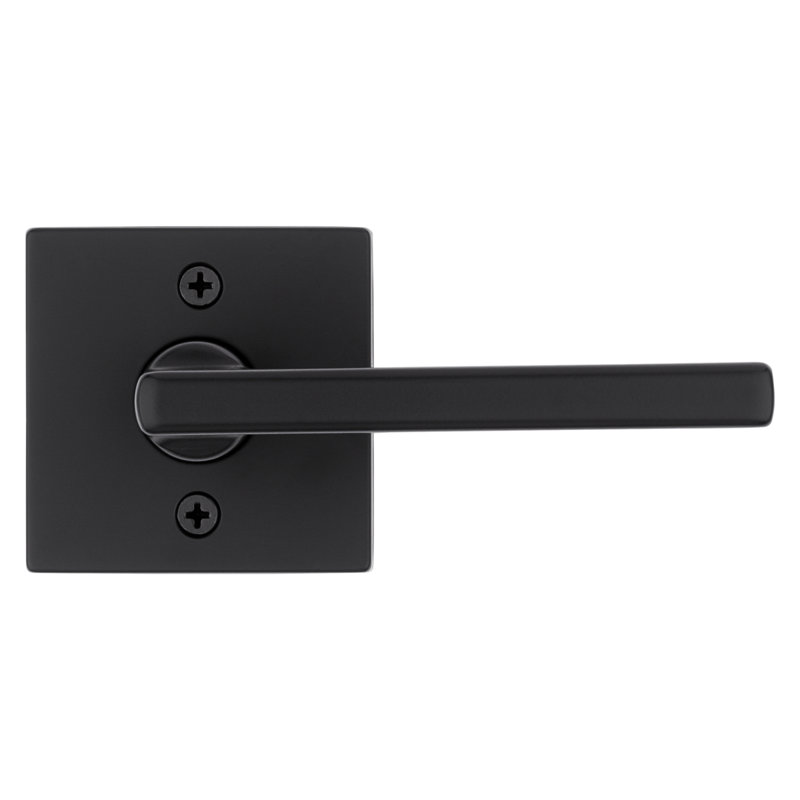 Halifax Keyed Storeroom Lever featuring SmartKey Security , Matte Black