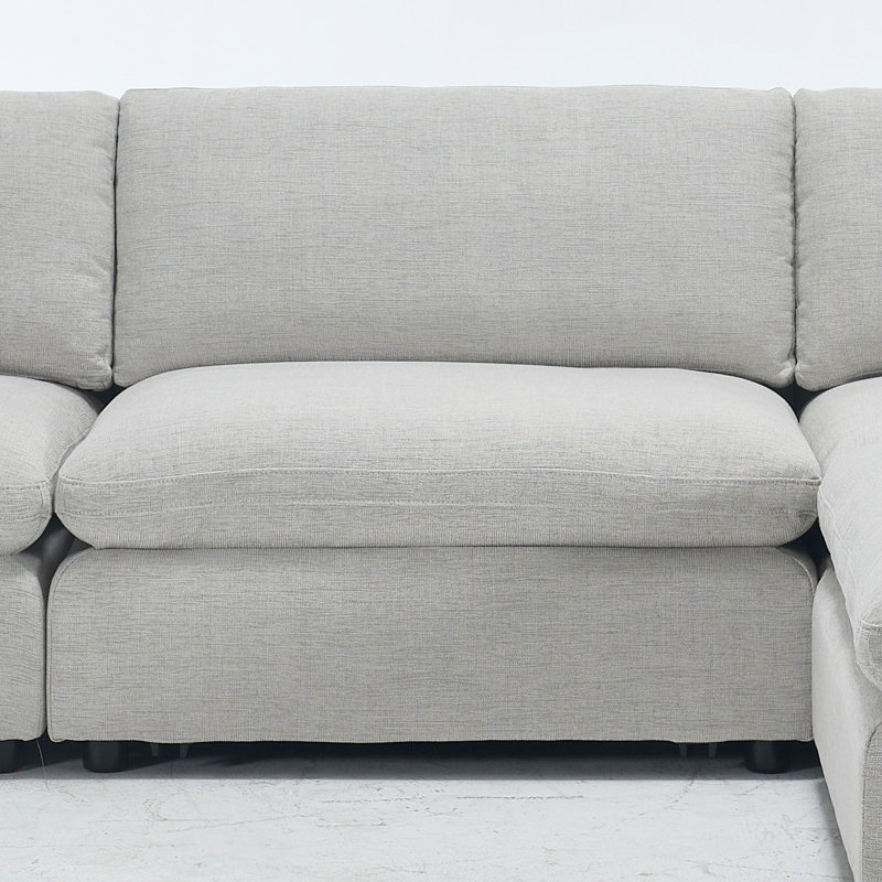 Fauteuil d'appoint rembourré de 38,6 po de largeur, Crème