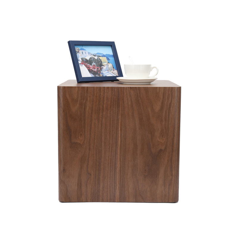 Wetzler Faux Wood Nesting Side Tables, Walnut