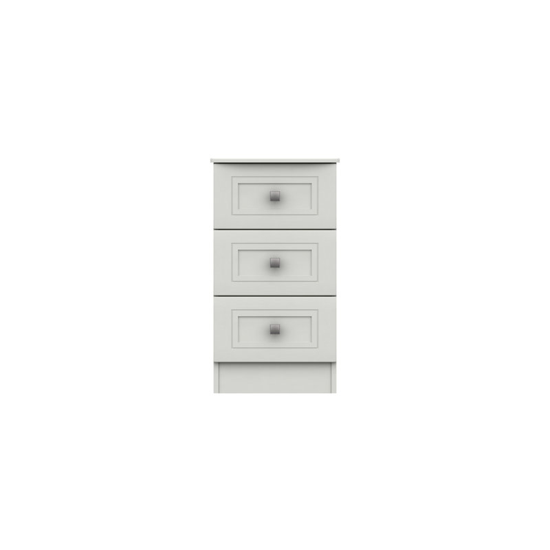 Wisbech 39.8cm W Manufactured Wood Bedside Table, White