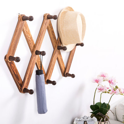 Anaan Coordnate Desgn Clothes Ral Wall Coat Hooks Rack Hangng Wall Mounted Coat Hanger Wood