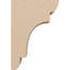 New Brighton cèdre brut grain de bois TimberThane Corbel, apprêté brun clair-88292411