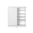 Stylish Shoe Cabinet, White, 35.8 x 41.3 x 14.6 inches | 100% Melamine Coated Particle Board, Thickness: 0.6 inches | Features Numerous Shelves, Wall-Mountable Design | Modern Solid Color for Entryway & Hallway Storage-552127716