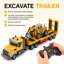 2.4GHz RC Semi-Trailer Truck & Excavator Playset