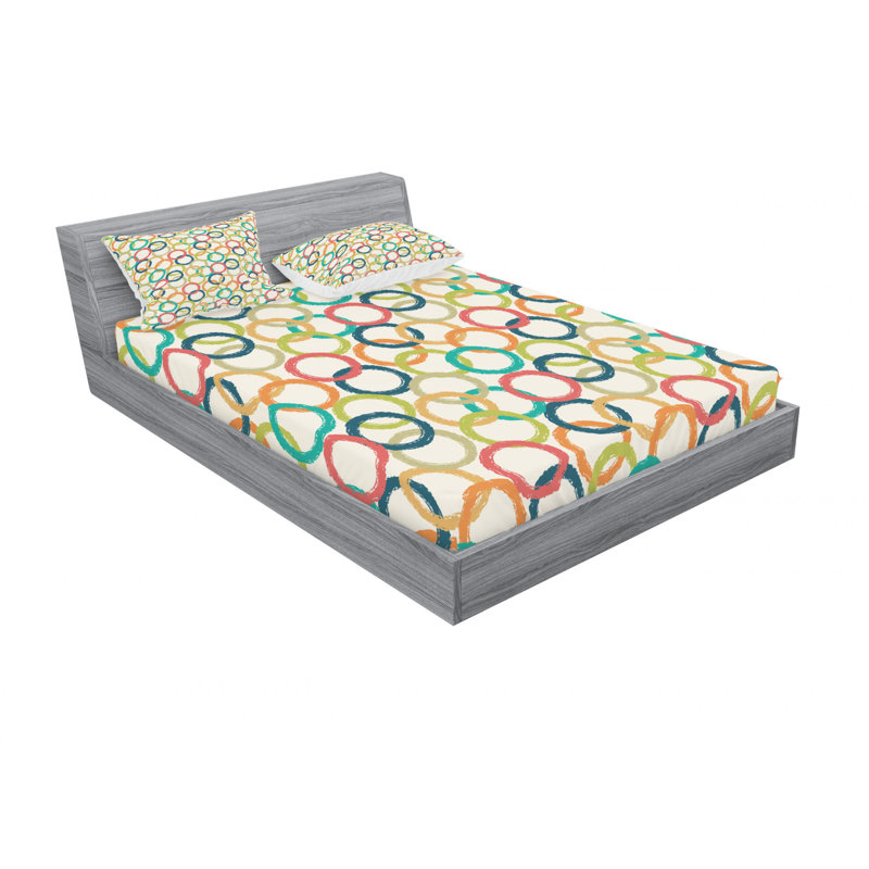 Ensemble de draps Doodle Like Big Hipster, Ensemble de drap pour grand lit avec drap-housse