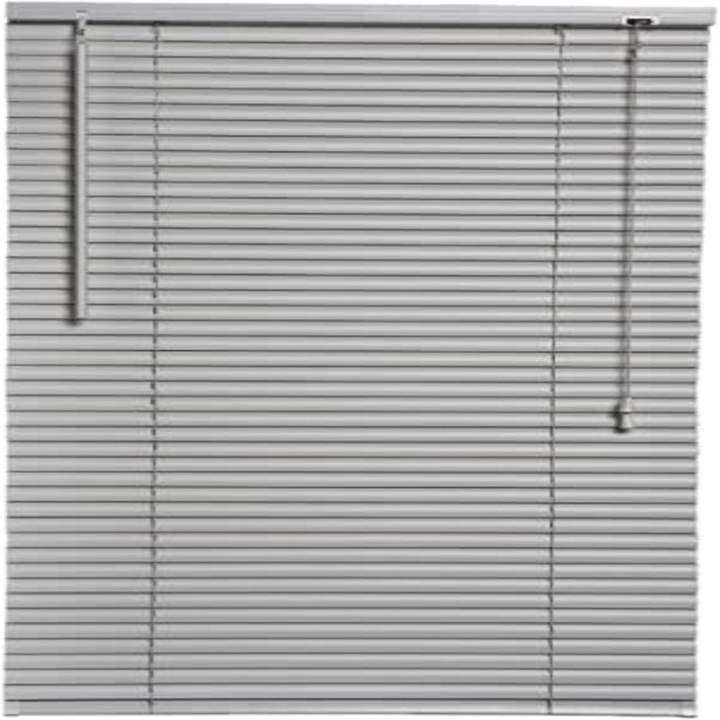 Embossed PVC Venetian Blind, White, 150 cm L x 120 cm W