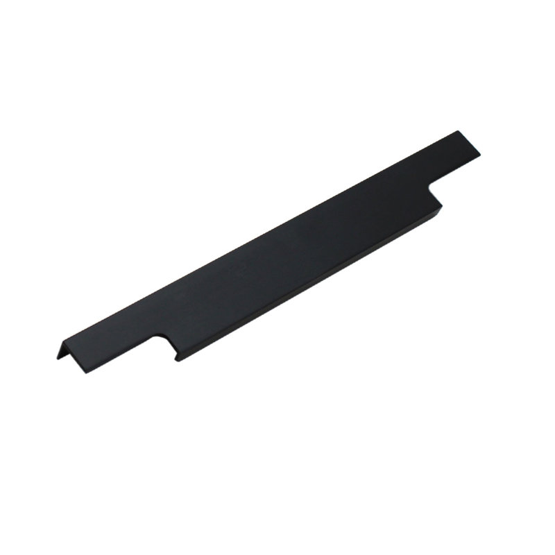 Dowell Kitchen Cabinet Finger Pull, 13", Black