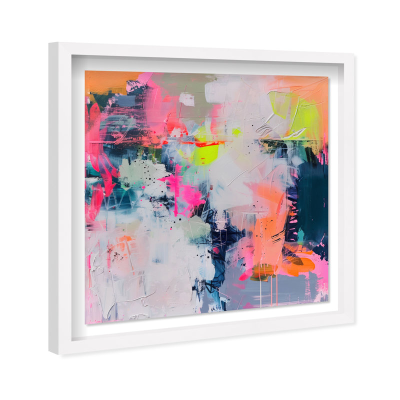 Pastel Luminance II Shadowbox Abstract Print by Oliver Gal, Black Frame, 12 x 12, White Frame, 17.5"H x 17.5"W