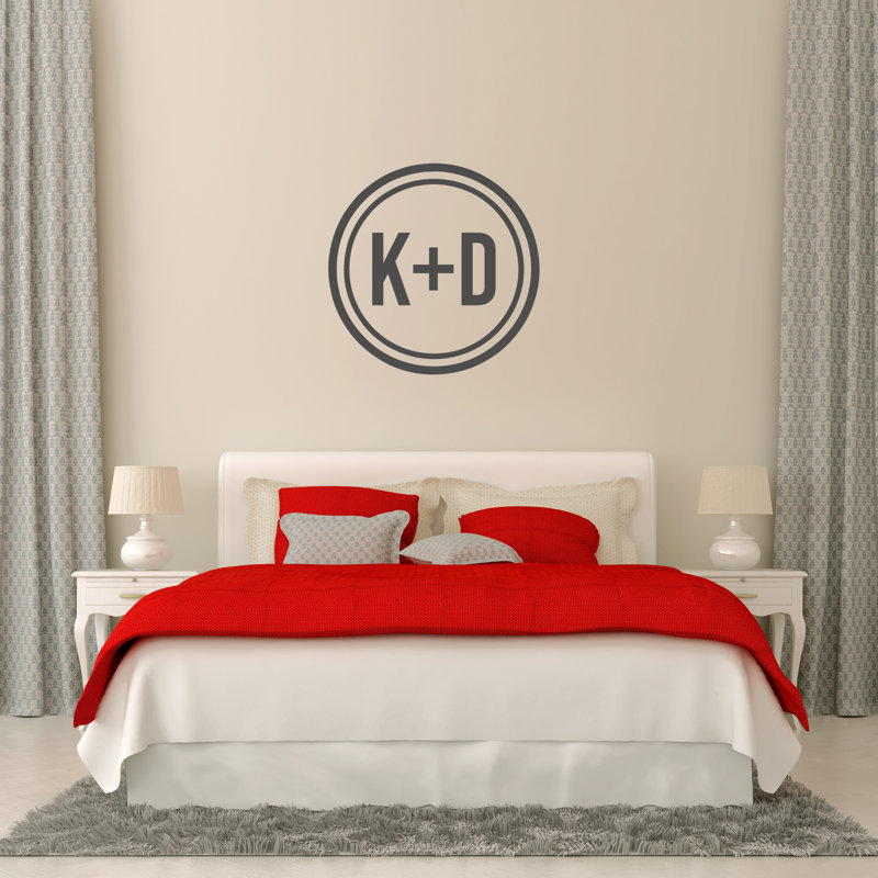 Prewitt Text & Numbers Wall Decal, Dark Gray, Yes