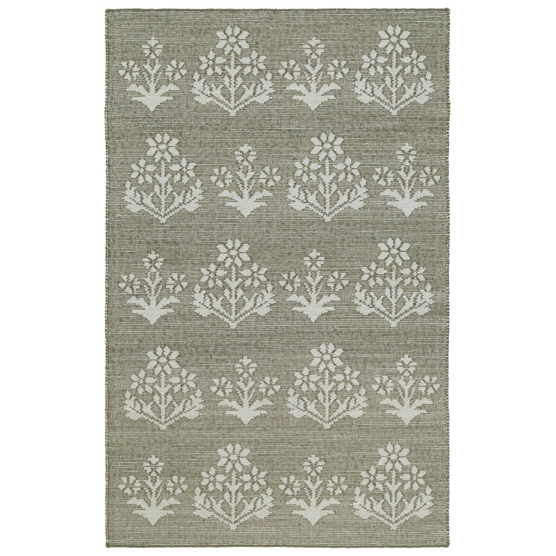 Tapis d'intérieur en jute Heidi, Vert, 7 pi 9 po x 9 pi 9 po