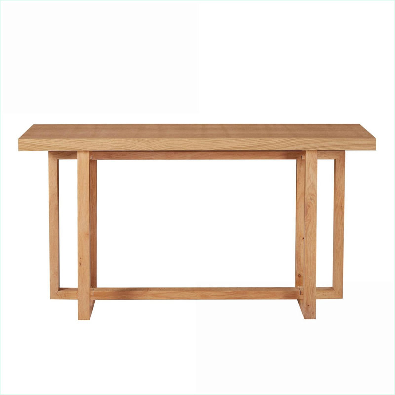Table basse en chêne aggloméré de style chêne pour le salon - 59,05 po - Assemblage facile, peu encombrant