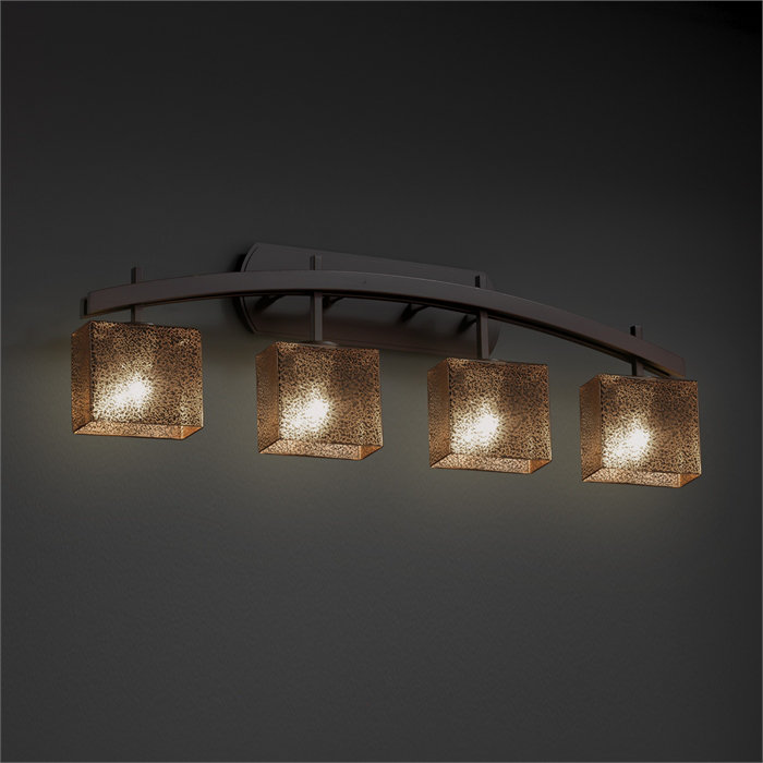 Casson 4 - Light Dimmable Bath Bar, Weave, Brushed Nickel