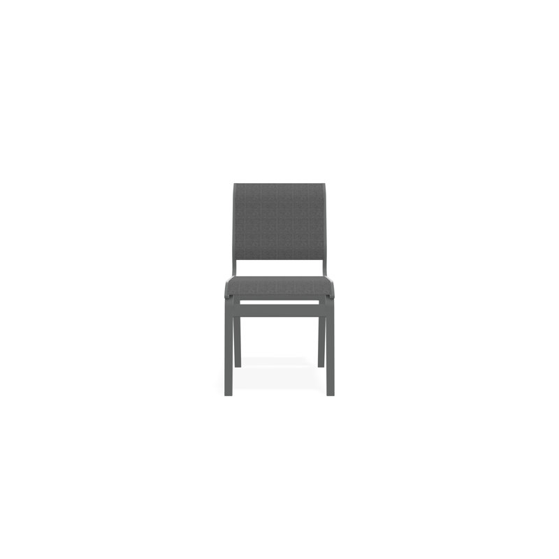 Aruba II Outdoor Dining Chair, Graphite, Titanium Sunbrella®