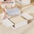 Bed Sheet Organizers And Storage, Foldable Closet Organizer With Handle, Plastic Bedding Storage Box Container
