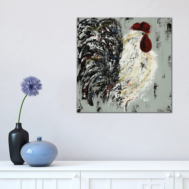 Rooster 1 Piece Wrapped Canvas Painting