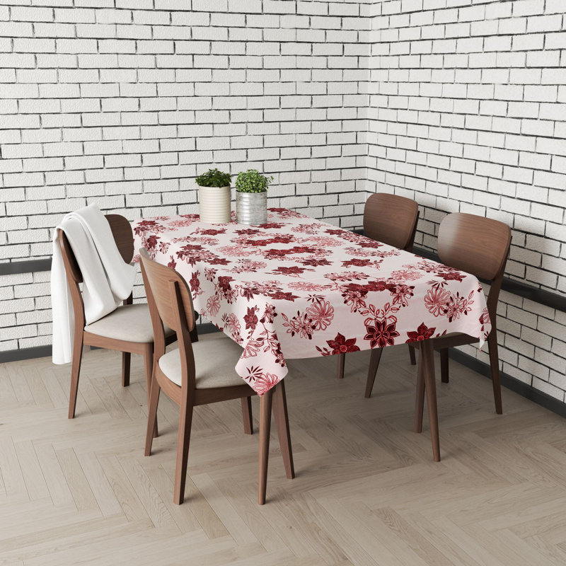 Premium Tablecloth (55 x 71 inches), 65% Cotton / 35% Polyester, Easy Clean | Machine Washable, Tumble Dryer Safe, Ironable | Perfect for Dining Room, Parties & Special Occasions, Stylish & Durable Design