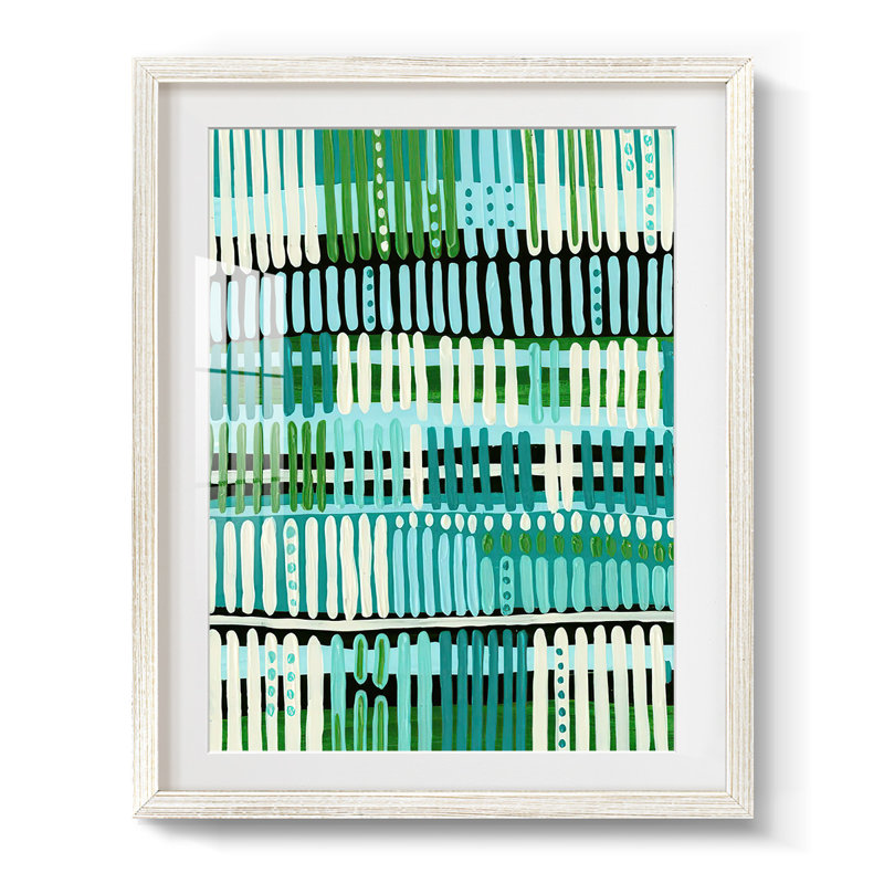 Motif sarcelle II - impression encadrée